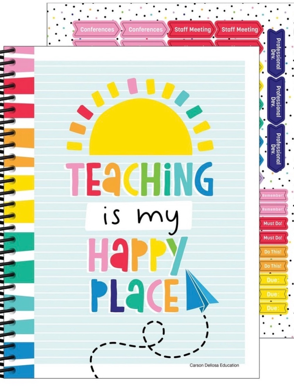 Teaching Is My Happy Place Spiral Planner